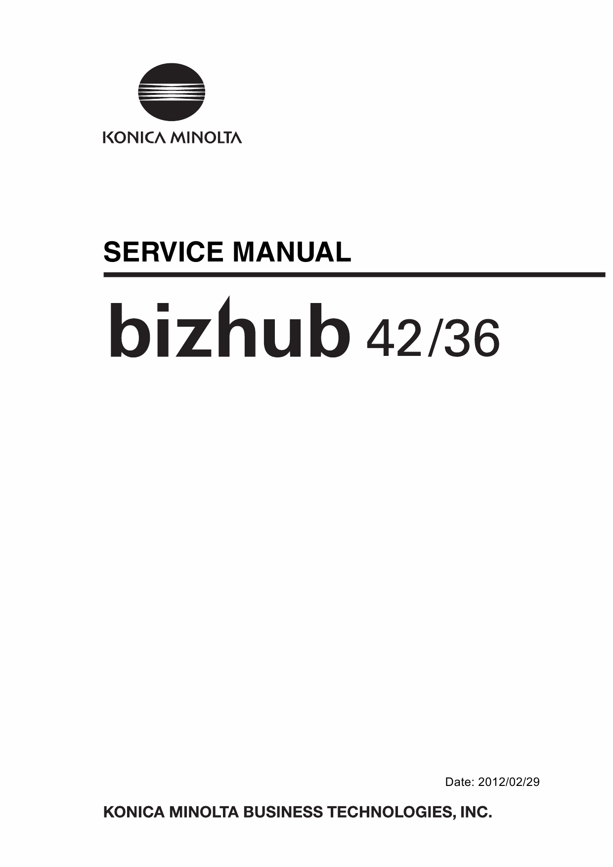 Konica-Minolta bizhub 42 36 Service Manual-1